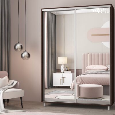 Dulap-Cupe Mobildor Lux Aron S Uși oglinzi 1200 2226 Wenge